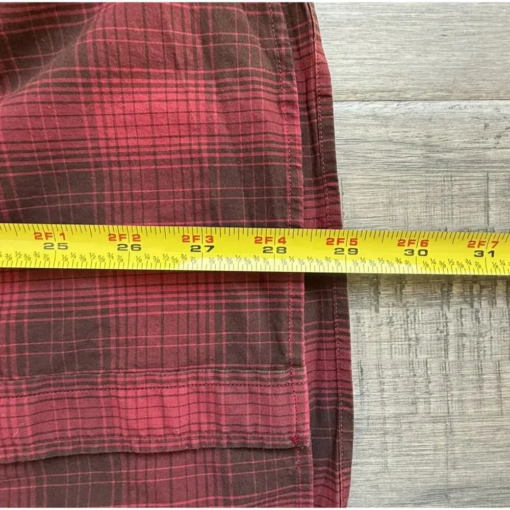 Banana Republic Slim Fit Plaid Button Down Shirt Men’s Medium Western Inspired